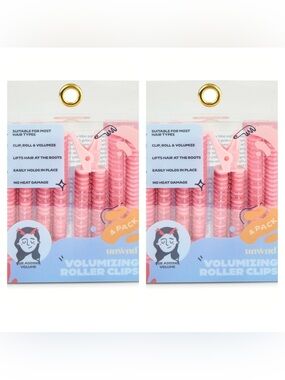Unwind | Volumizing Hair Roller Clip - (2) 4 Packs